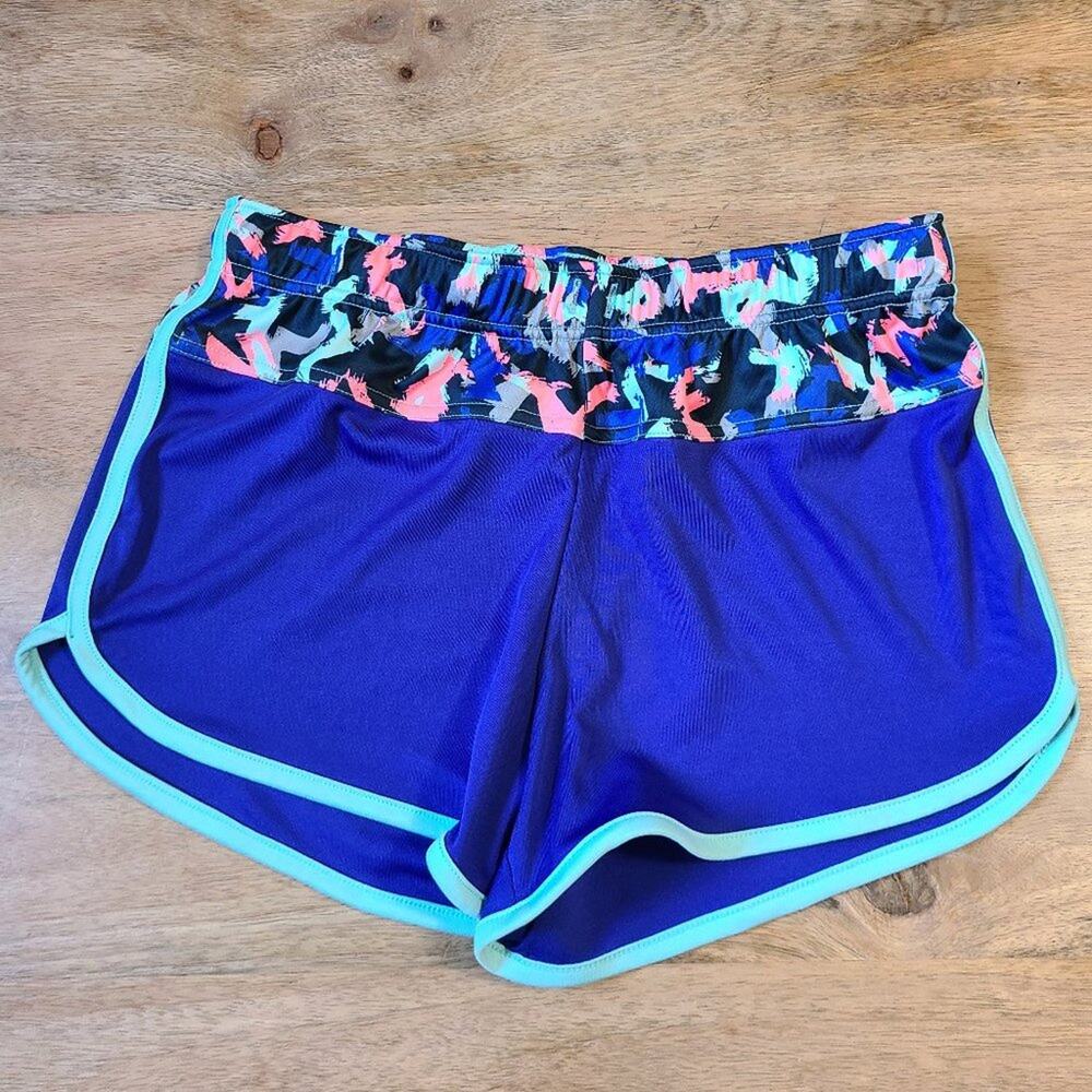 Zella Girl Violet Purple Blue Athletic Shorts L 10